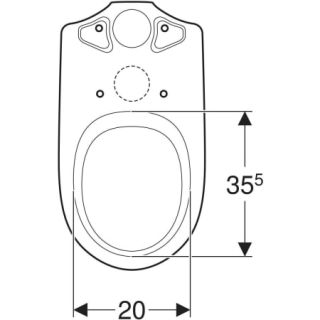 GE Renova Stand-WC Tiefspüler Geberit - GE Renova Stand-WC Tiefspüler