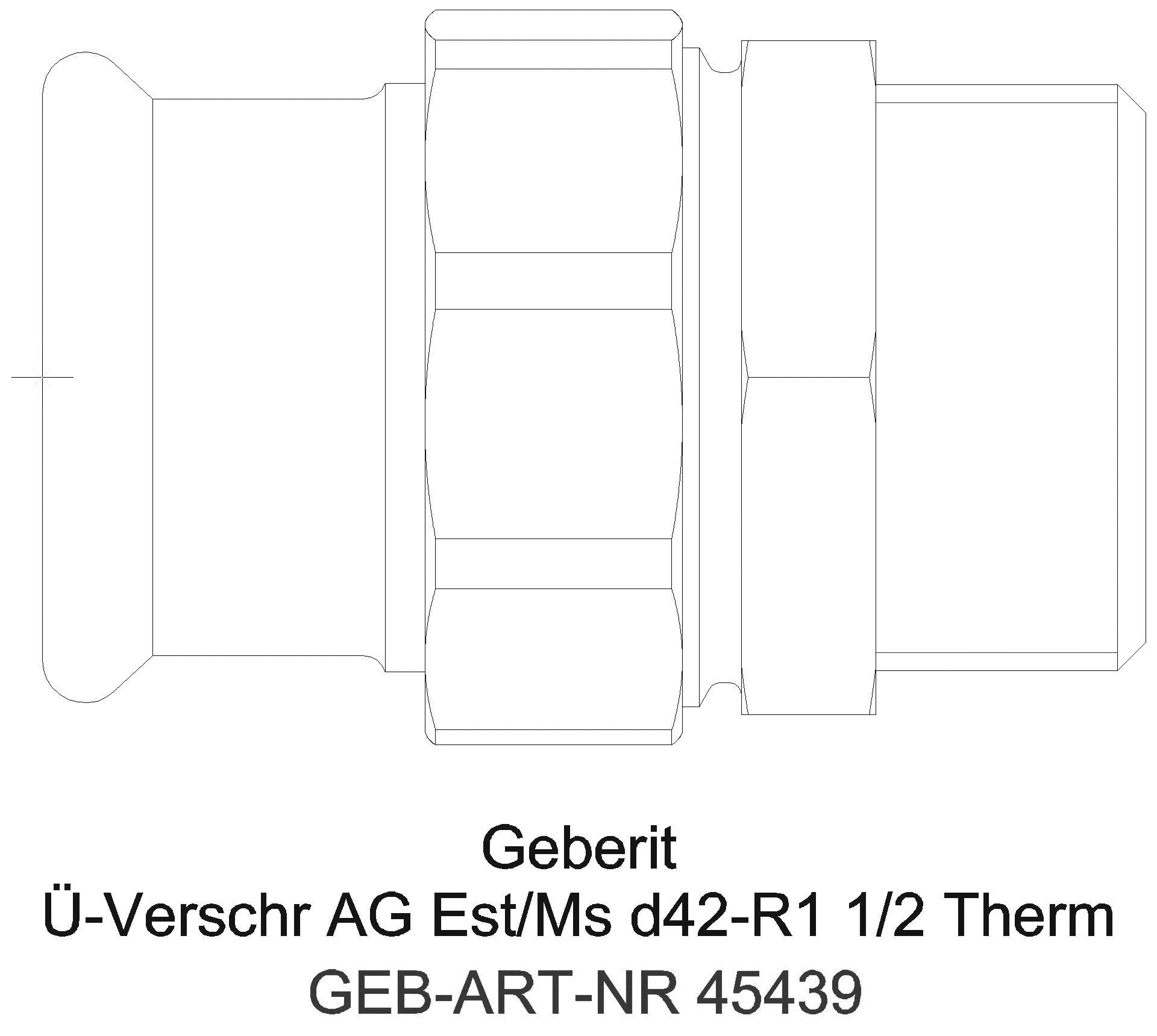 Geberit - GE Mapress Therm Übergangsverschr. mit AG d35-R1 1/4_45439_a