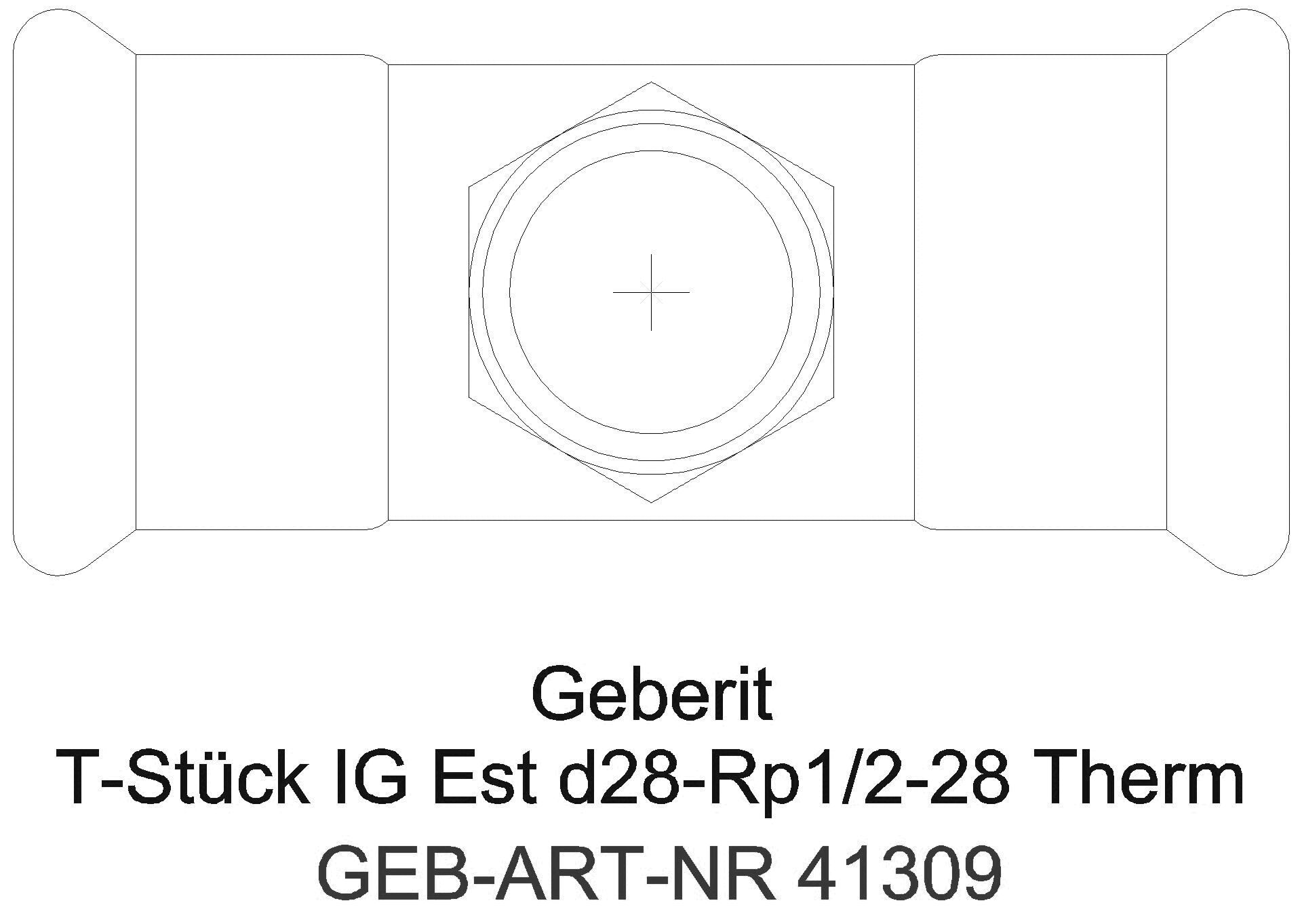GE Mapress Therm T-Stück mit IG d22-Rp1/2-22_41309_g