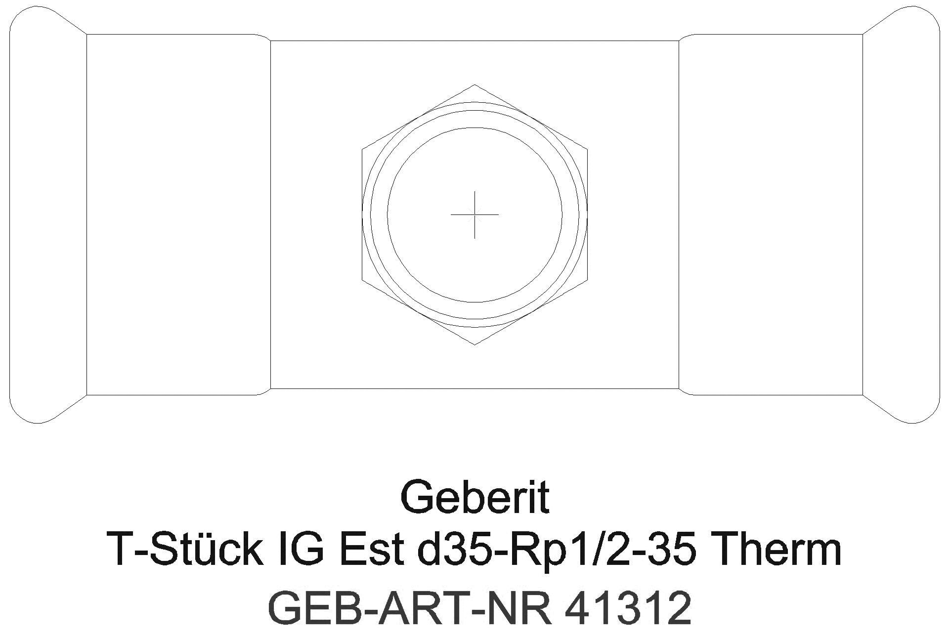 GE Mapress Therm T-Stück mit IG d28-Rp1/2-28_41312_g