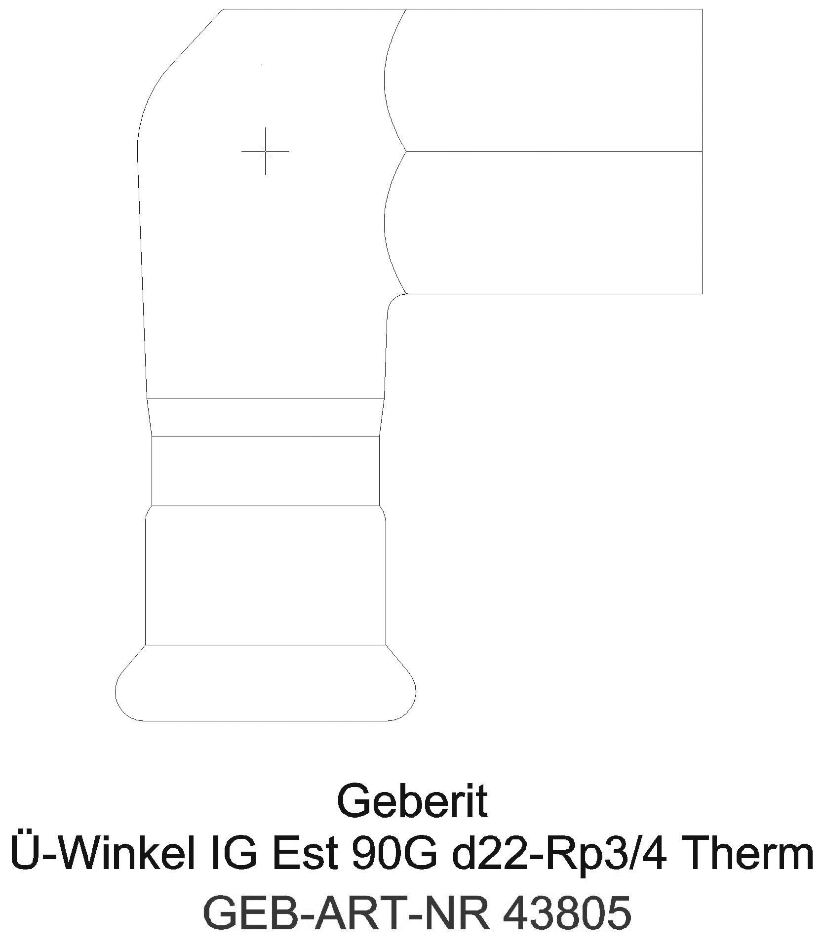 GE Mapress Therm Übergangswinkel 90Gr mit IG d18-Rp1/2_43805_l
