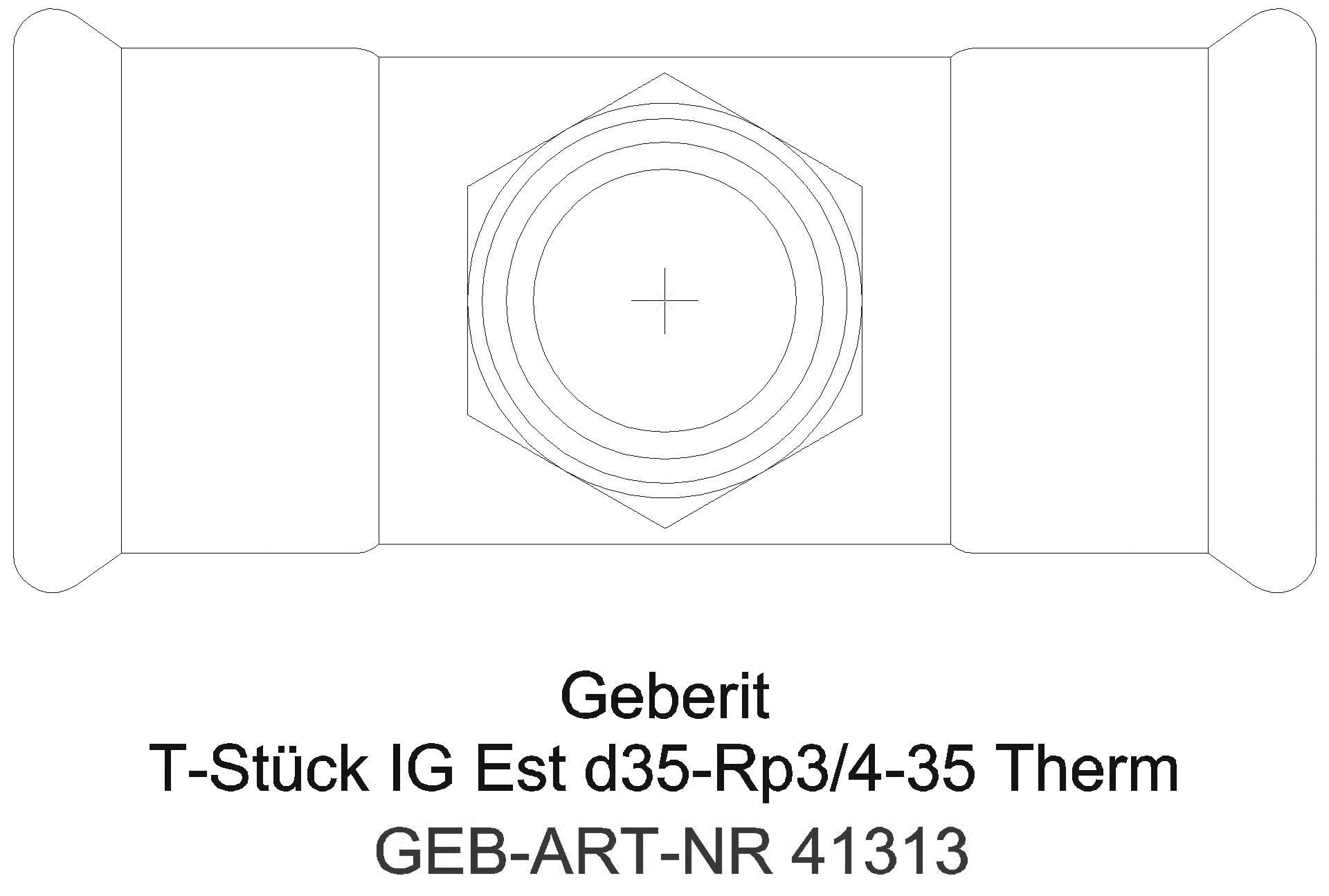 GE Mapress Therm T-Stück mit IG d35-Rp1/2-35_41313_g