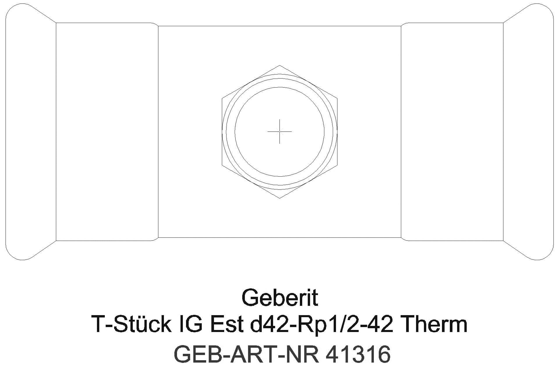 GE Mapress Therm T-Stück mit IG d35-Rp3/4-35_41316_g