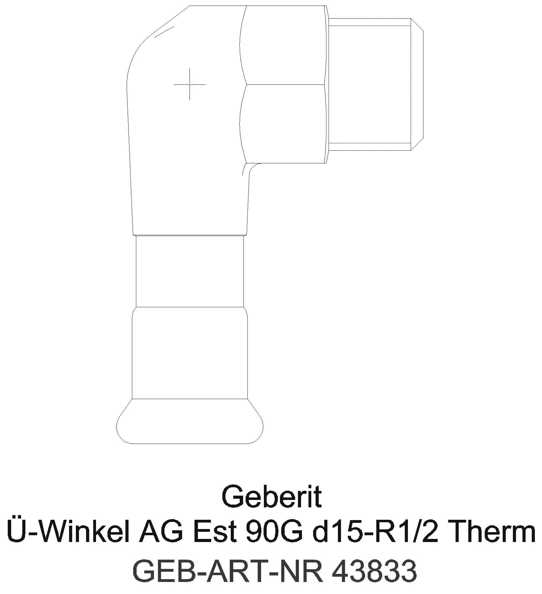 Geberit - GE Mapress Therm Übergangswinkel 90Gr mit IG d28-Rp1_43833_l
