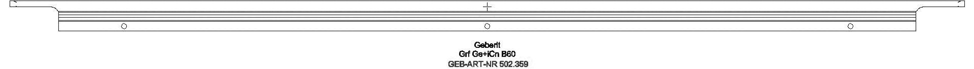 Geberit - Griff, B:60cm weiß matt_ge2f_502359011_a