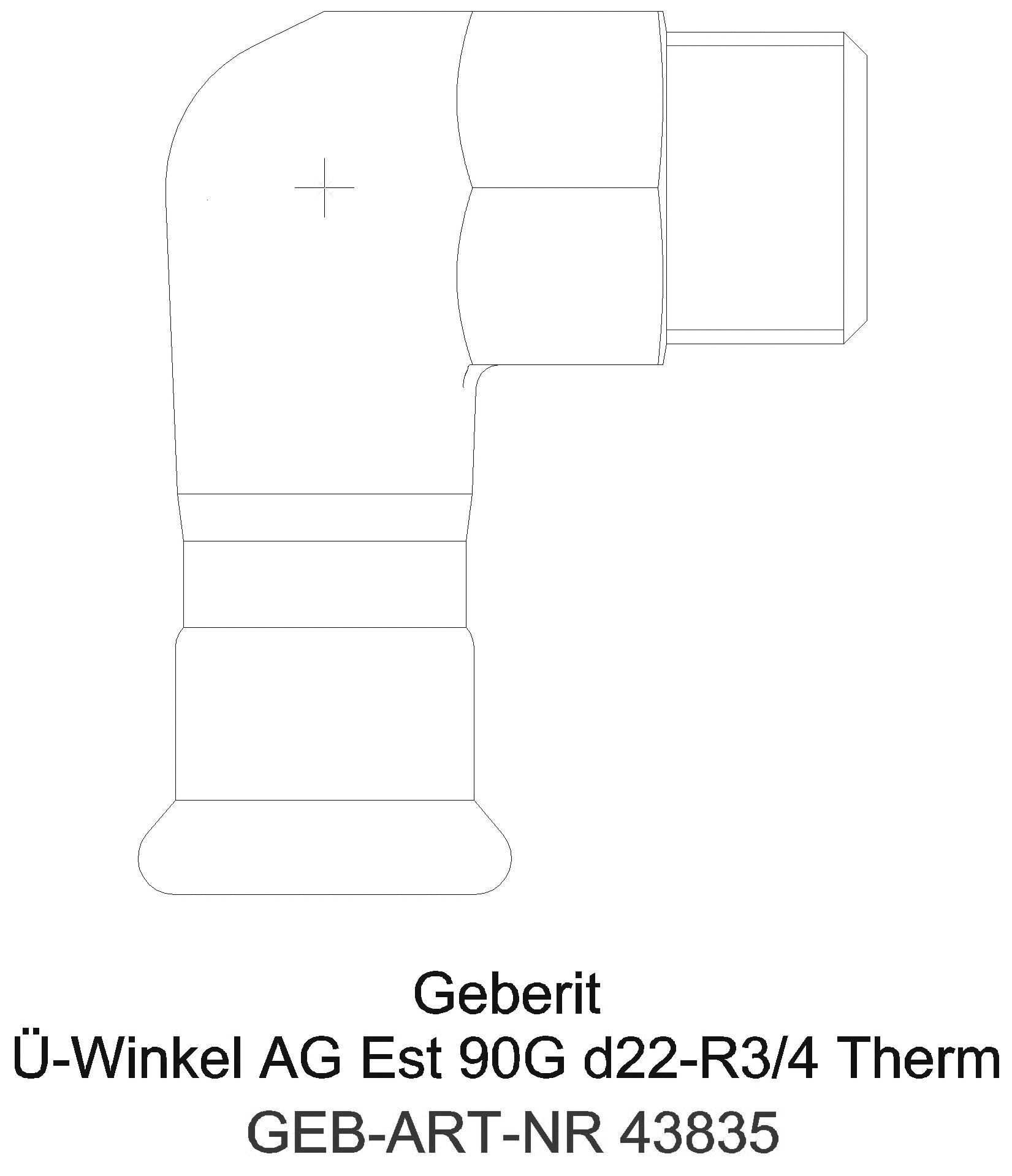GE Mapress Therm Übergangswinkel 90Gr mit AG d18-R1/2_43835_l