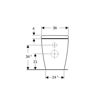 GE iCon Set Stand-WC Geberit - GE iCon Set Stand-WC