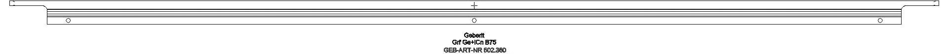 Geberit - Griff, B:75cm hochglanz verchromt_ge2f_502360001_a