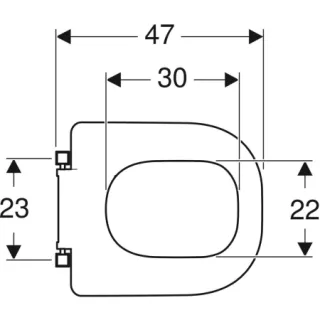 GE Renova Comfort WC-Sitzring Geberit - GE Renova Comfort WC-Sitzring