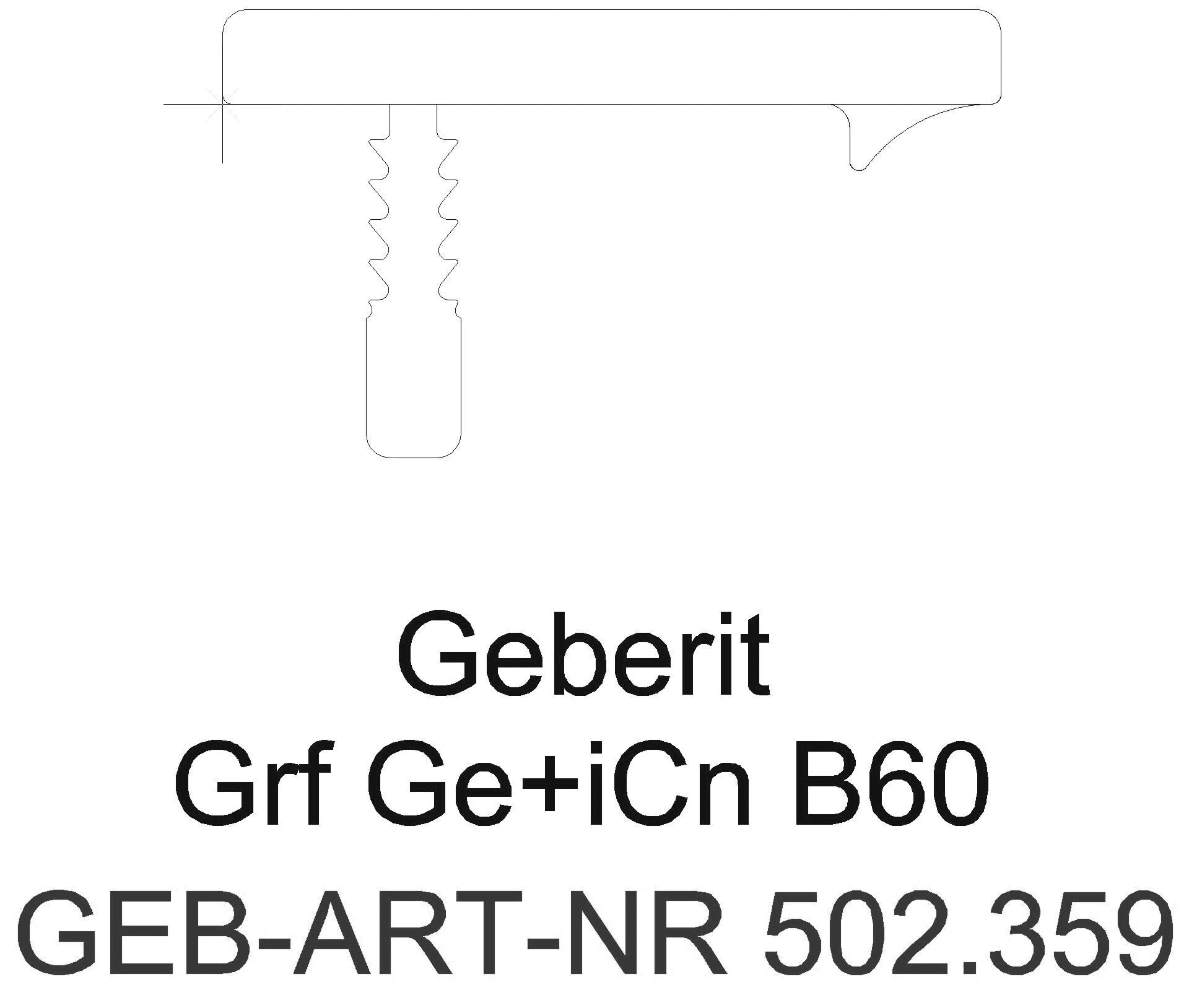 Geberit - Griff, B:60cm schwarz matt_ge2s_502359141_l