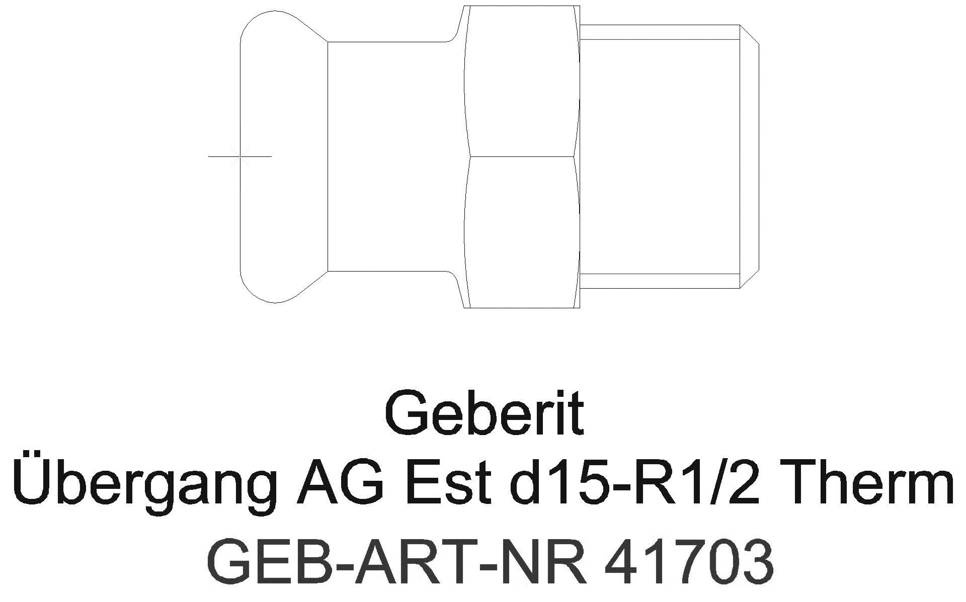 GE Mapress Therm Übergang mit AG d54-Rp1/2-54_41703_g