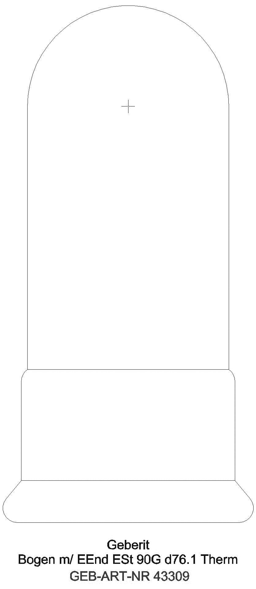 GE Mapress Therm Bogen 90Gr d76,1 mit Einschubende_43309_g