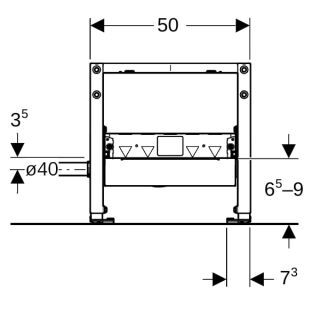 GE Duofix Element für Dusche Geberit - GE Duofix Element für Dusche