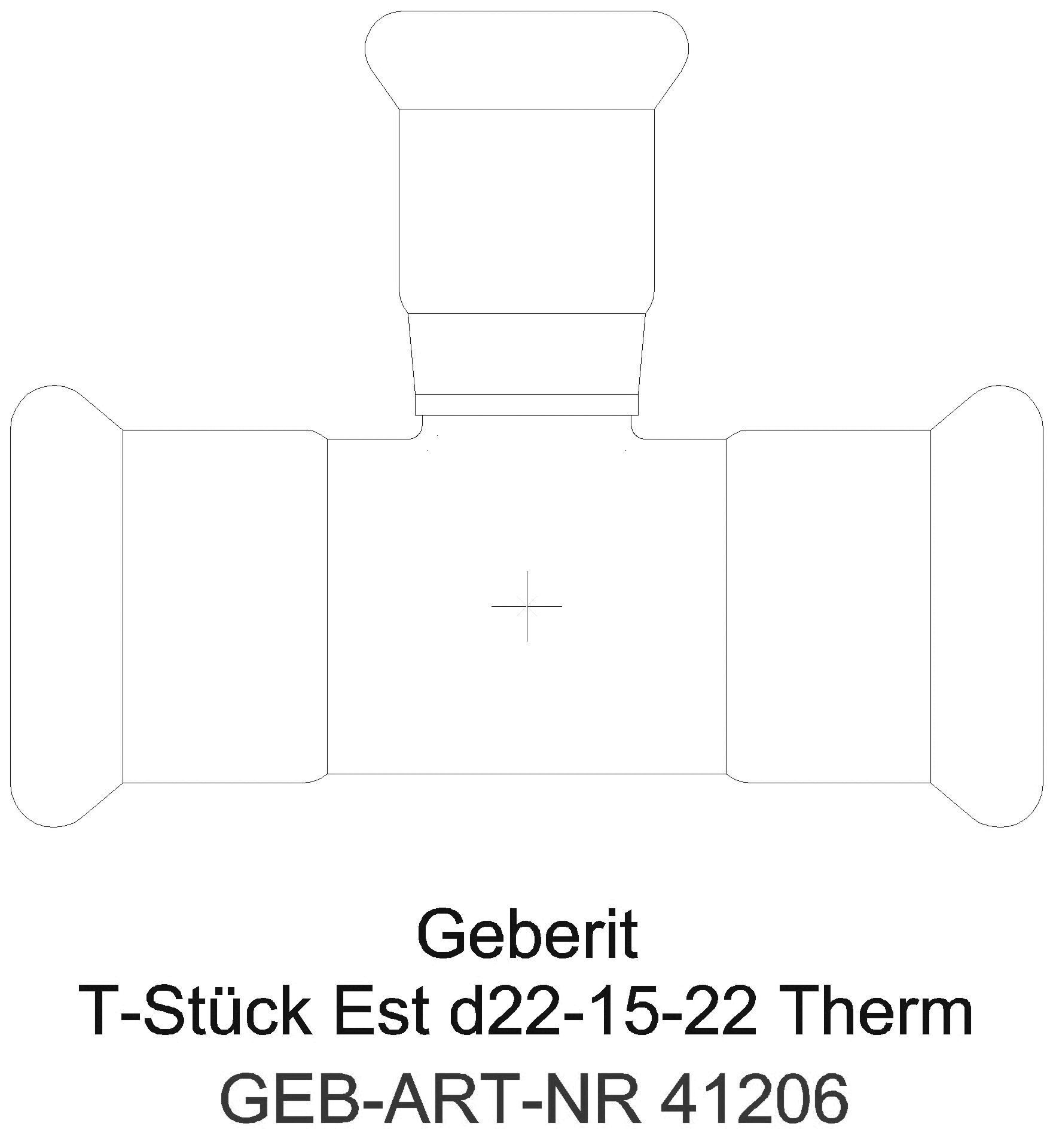 GE Mapress Therm T-Stück reduziert d18-15-18_41206_a