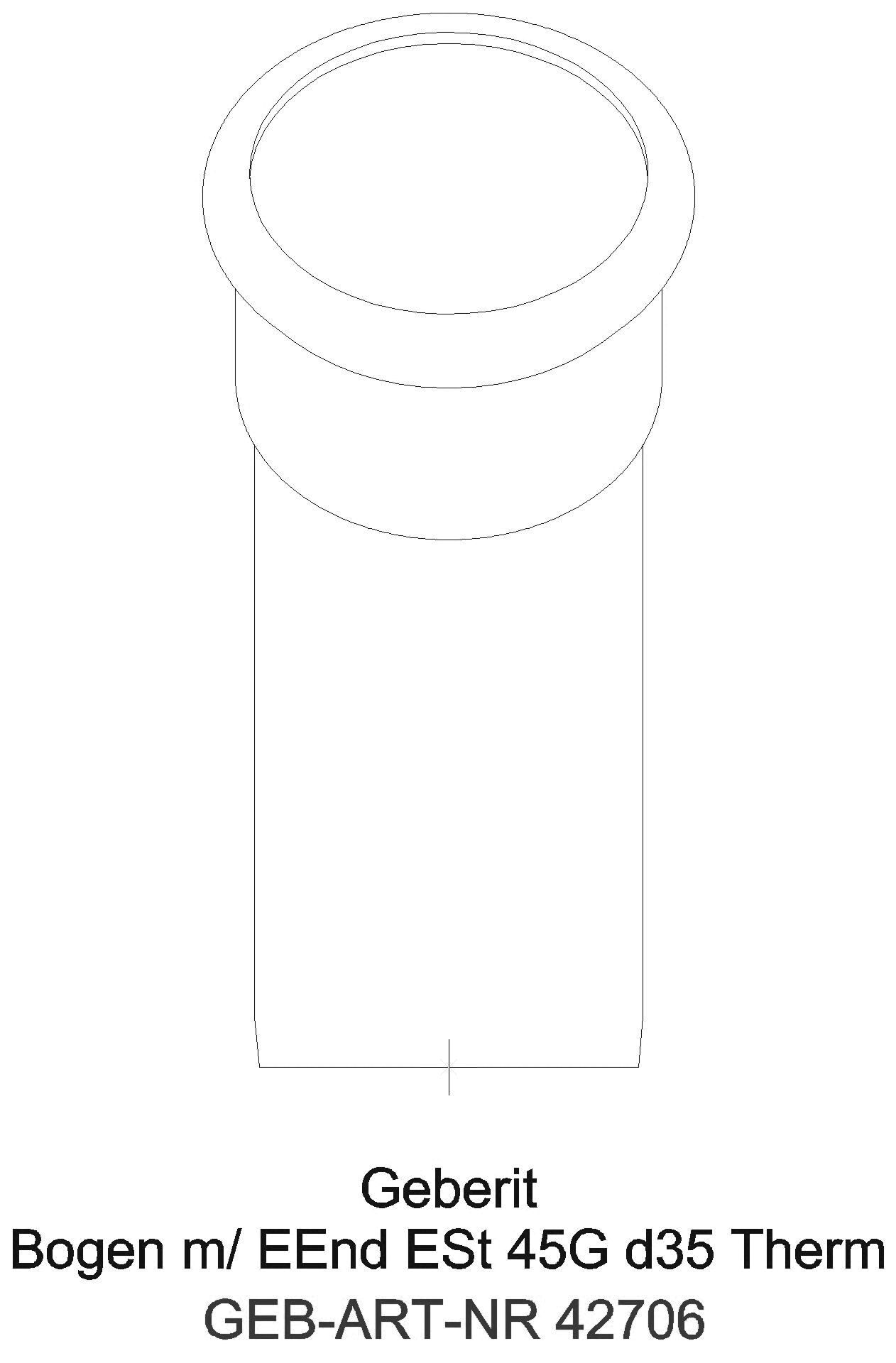 Geberit - GE Mapress Therm Bogen 45Gr d35 mit Einschubende d108-88,9_42706_a