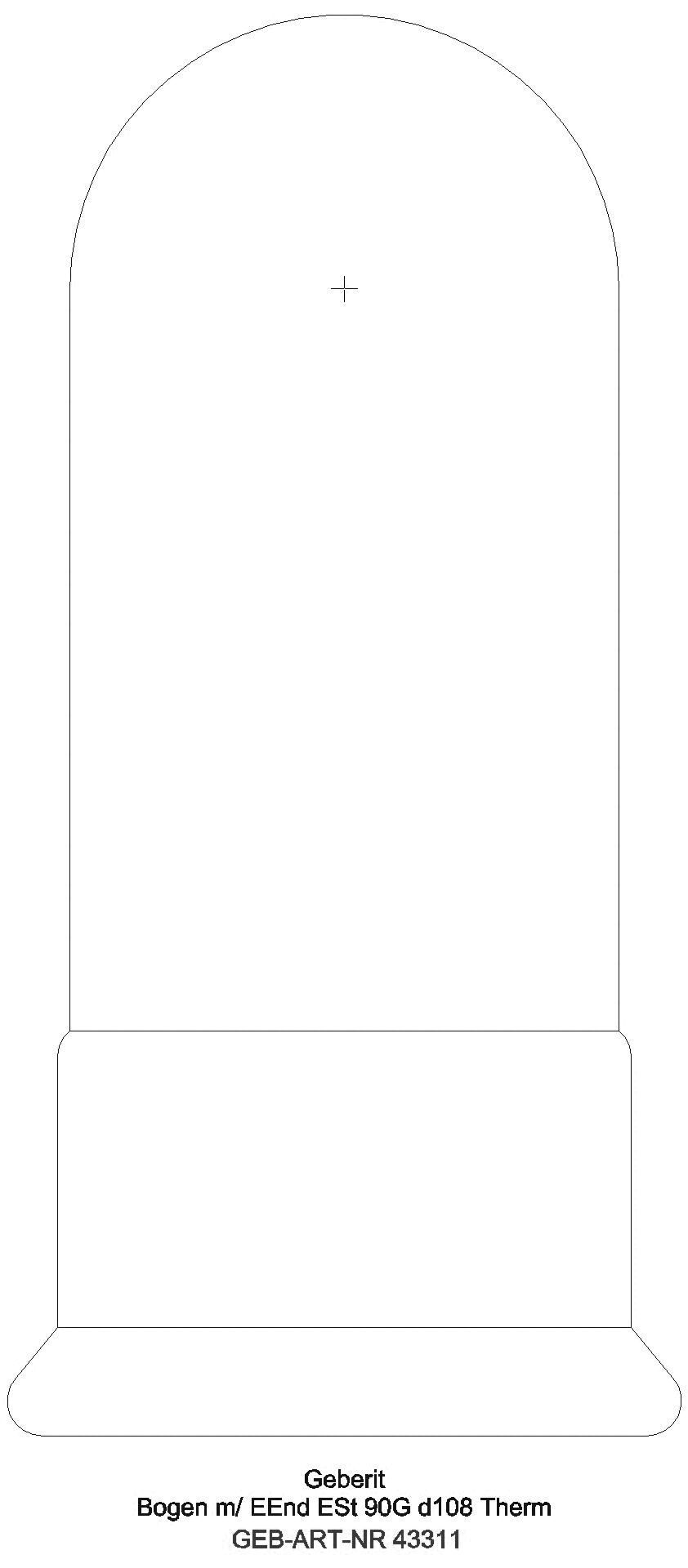GE Mapress Therm Bogen 90Gr d108 mit Einschubende_43311_g