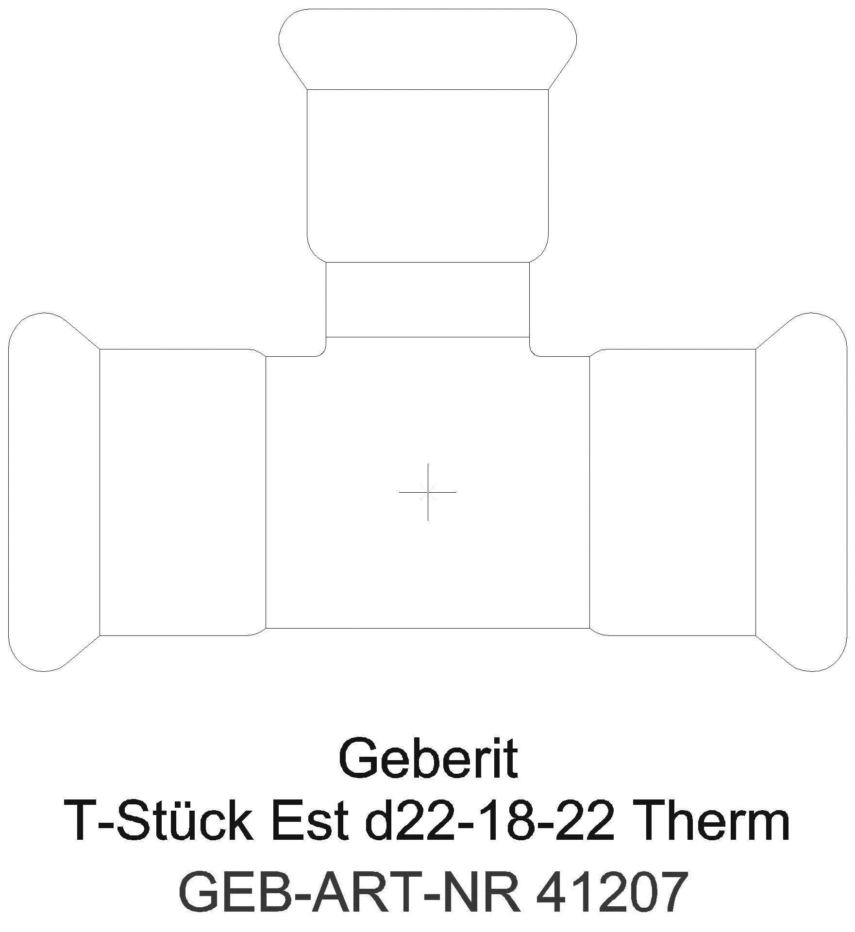 GE Mapress Therm T-Stück reduziert d22-15-22_41207_a