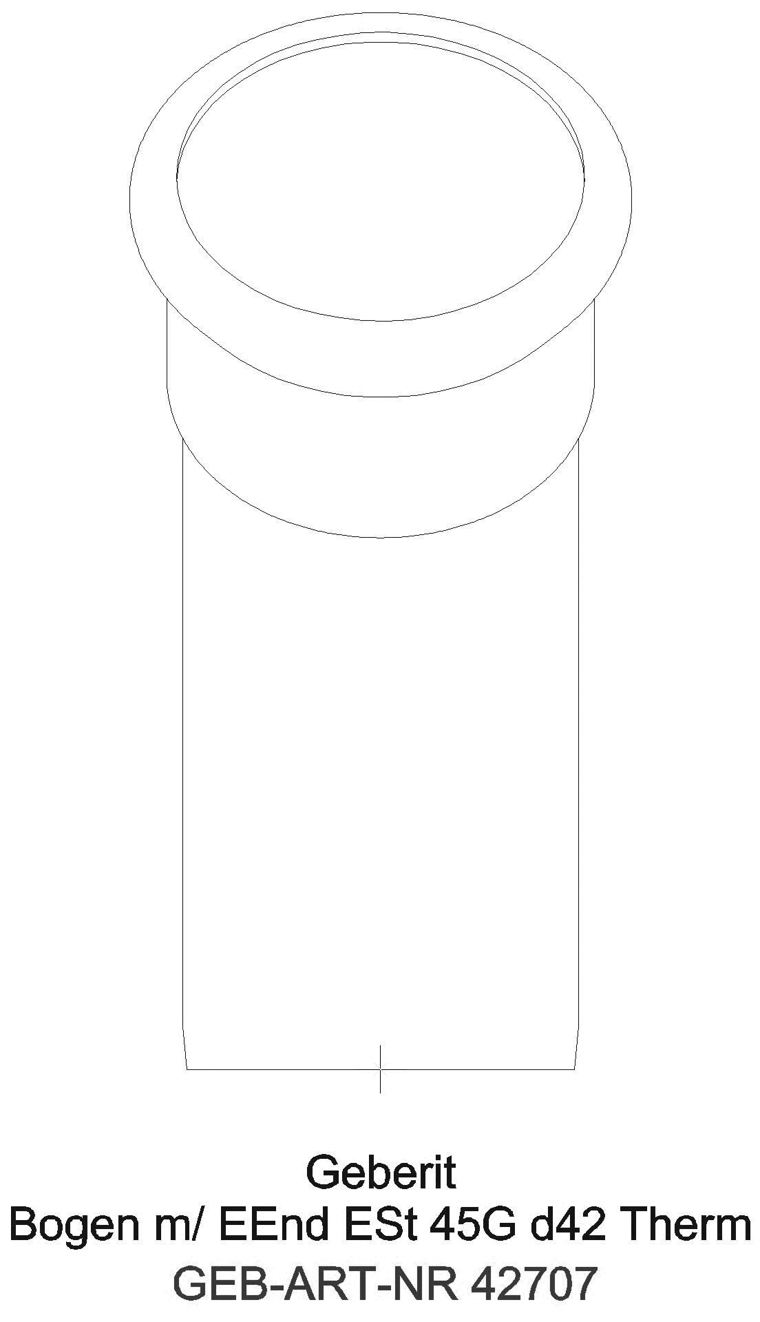 Geberit - GE Mapress Therm Bogen 45Gr d42 mit Einschubende_42707_a