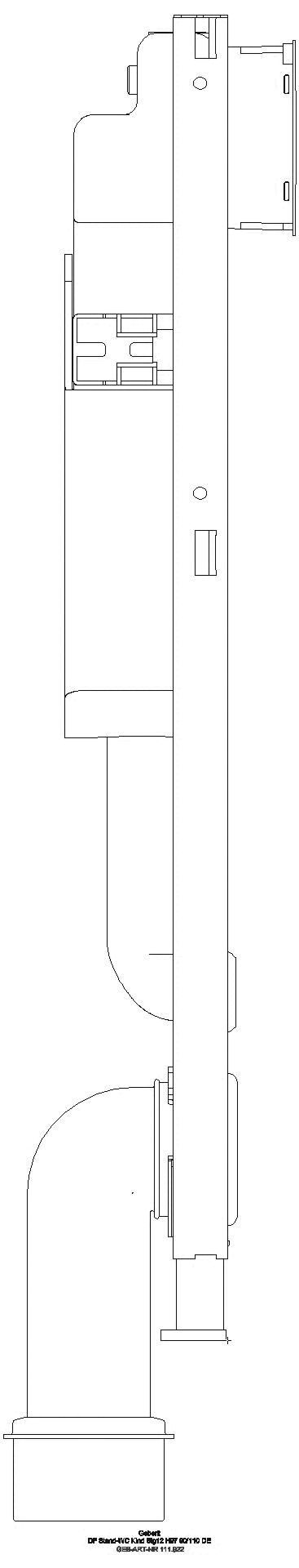 Geberit - GE Duofix Element für Kinder/Kleinkinder für Stand-WC, 112cm,  mit Sigma UP-SPK _111922005_l