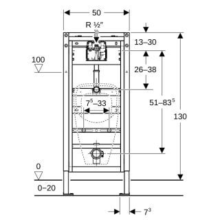 GE DuofixBasic Element für Urinal Geberit - GE DuofixBasic Element für Urinal (GTIN: 4064746032905, HAN: 458603006)