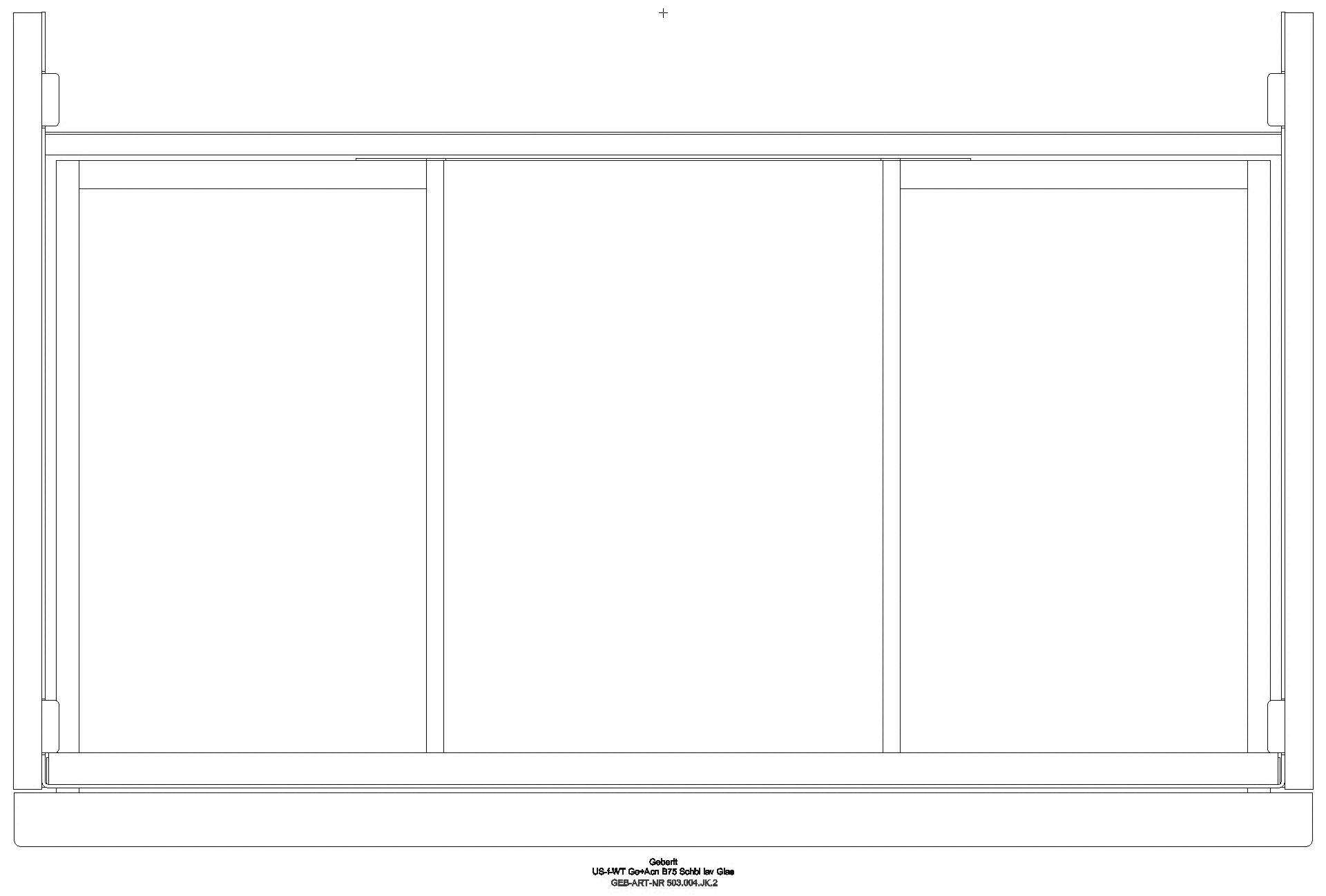 Acanto US für WT B:75cm, 1 Schubl. 1 i.Schubl., lava matt/Glas lava_503004jk2_g