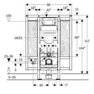 GE Duofix Element für Wand-WC Geberit - GE Duofix Element für Wand-WC
