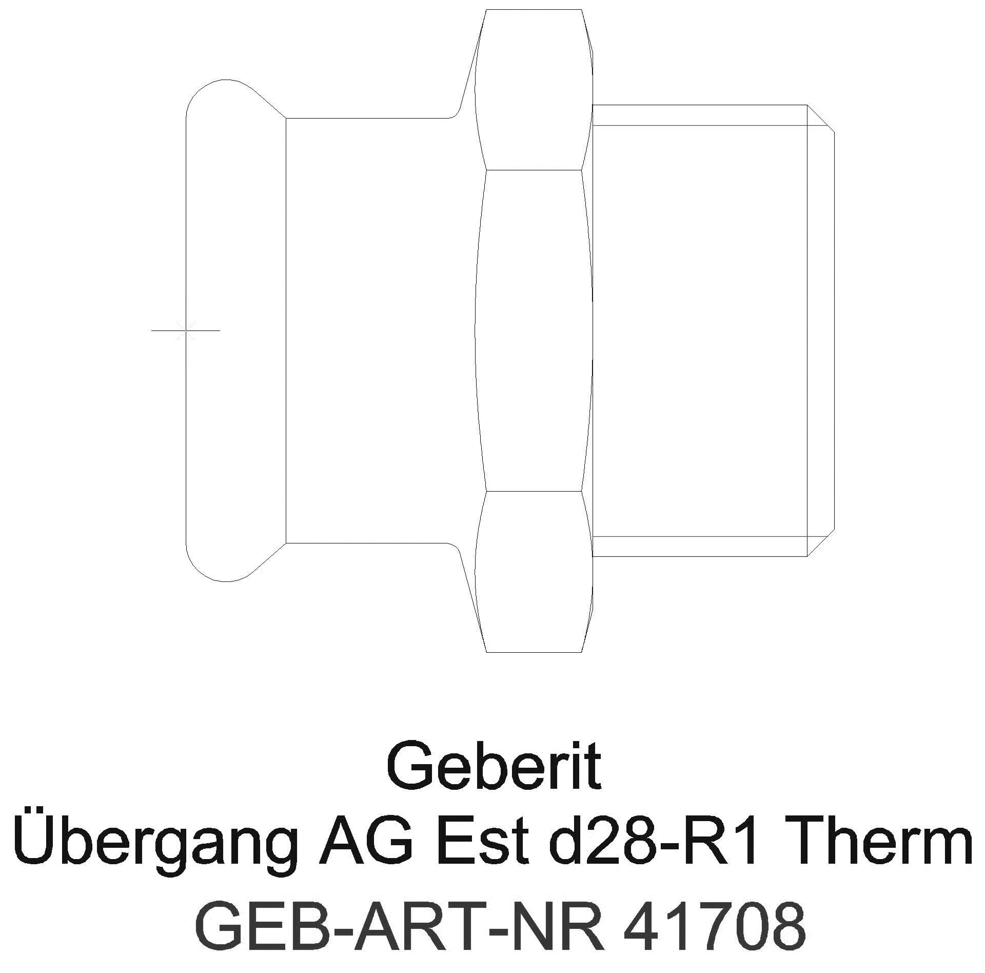 GE Mapress Therm Übergang mit AG d22-R3/4_41708_g