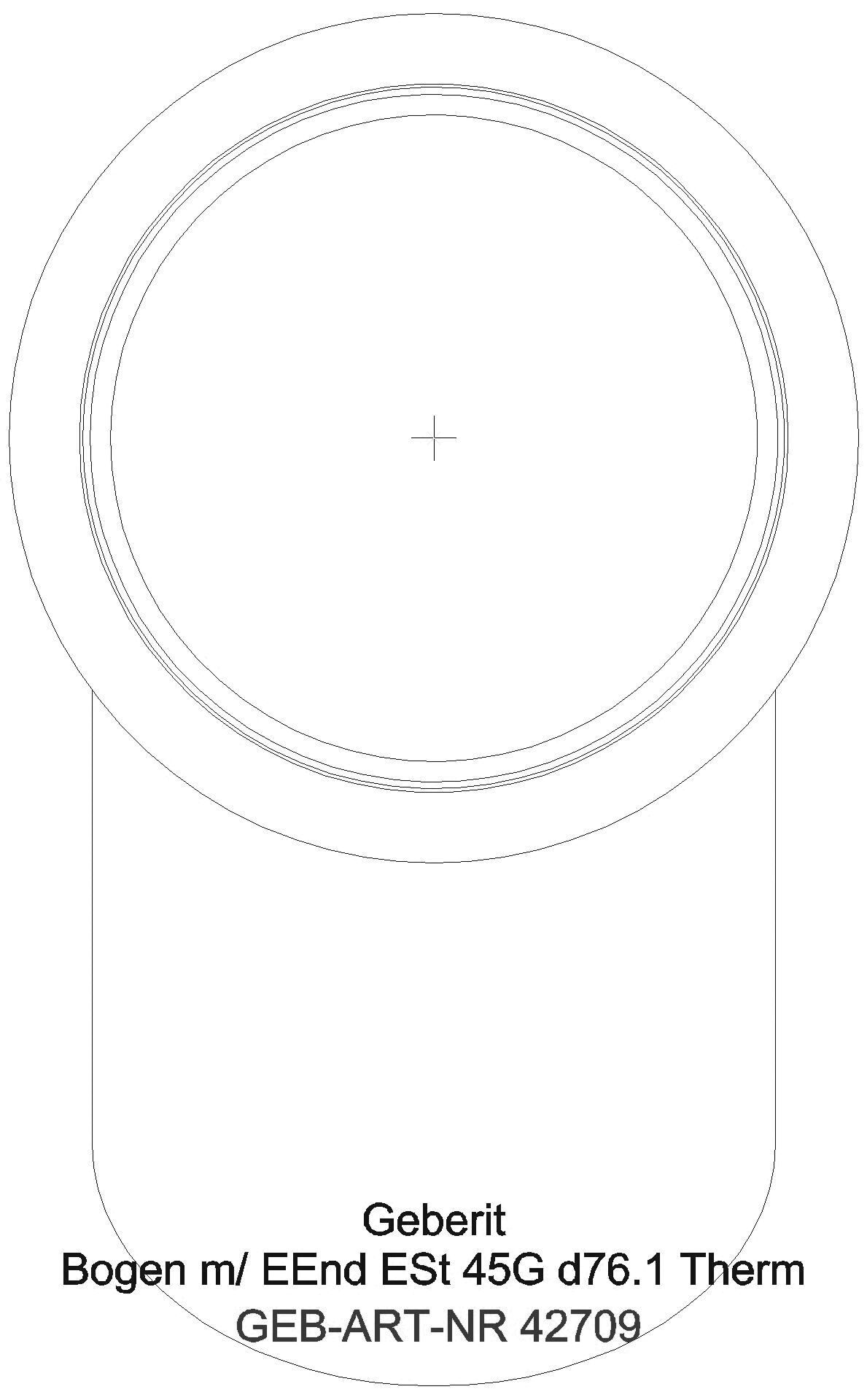 GE Mapress Therm Bogen 45Gr d76,1 mit Einschubende_42709_a