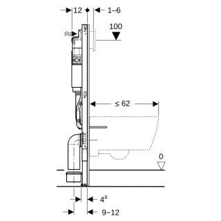 GE DuofixBasic Element für Wand-WC Geberit - GE DuofixBasic Element für Wand-WC (GTIN: 4064746032363, HAN: 458103002)