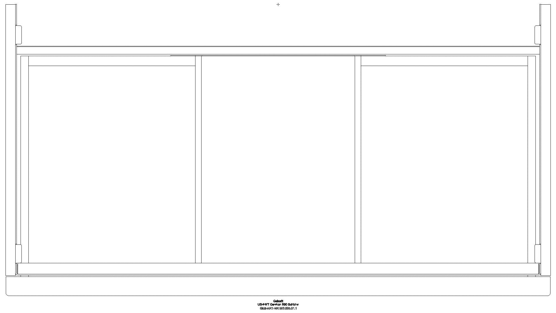 Acanto US für WT B:90cm, 1 Schubl. 1 i.Schubl., weiß hgl._503005011_g