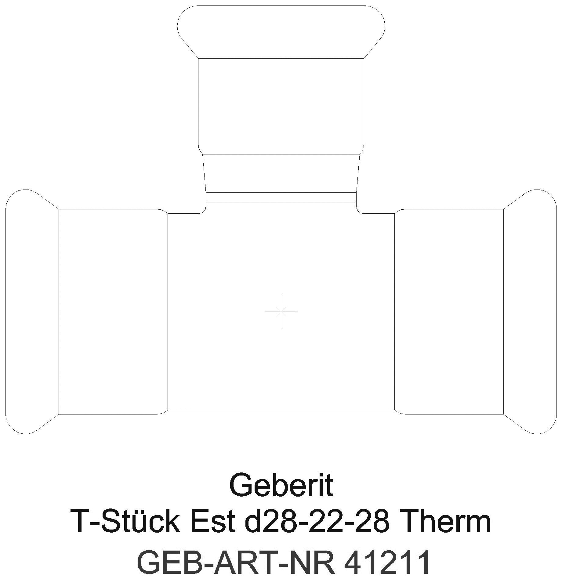 GE Mapress Therm T-Stück reduziert d28-18-28_41211_a