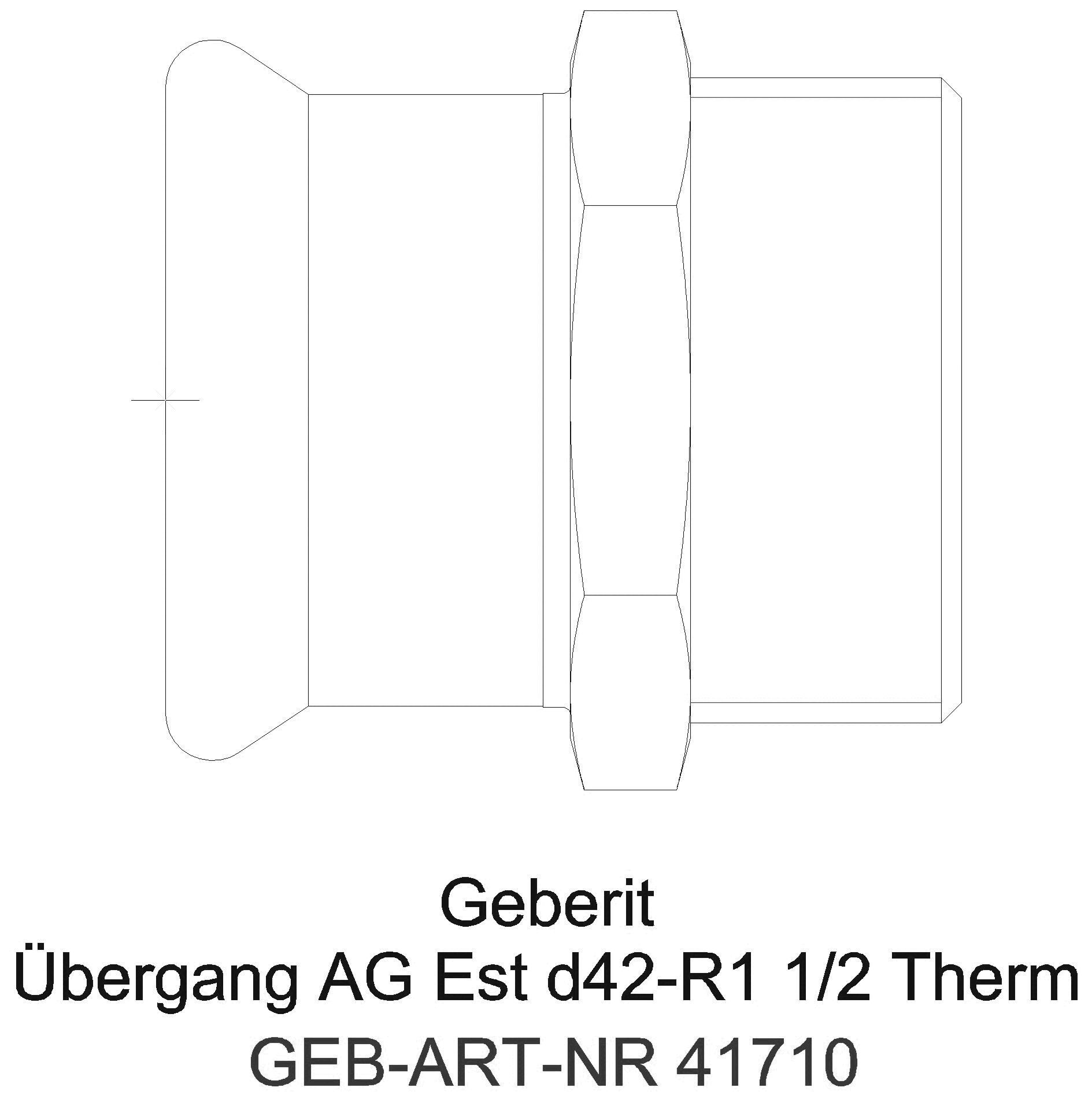 Geberit - GE Mapress Therm Übergang mit AG d35-R1 1/4_41710_g
