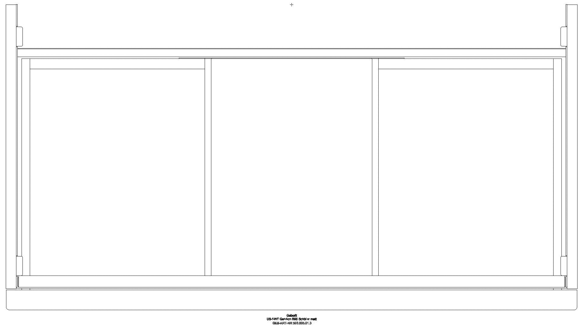 Acanto US für WT B:90cm, 1 Schubl. 1 i.Schubl., weiß matt_503005013_g