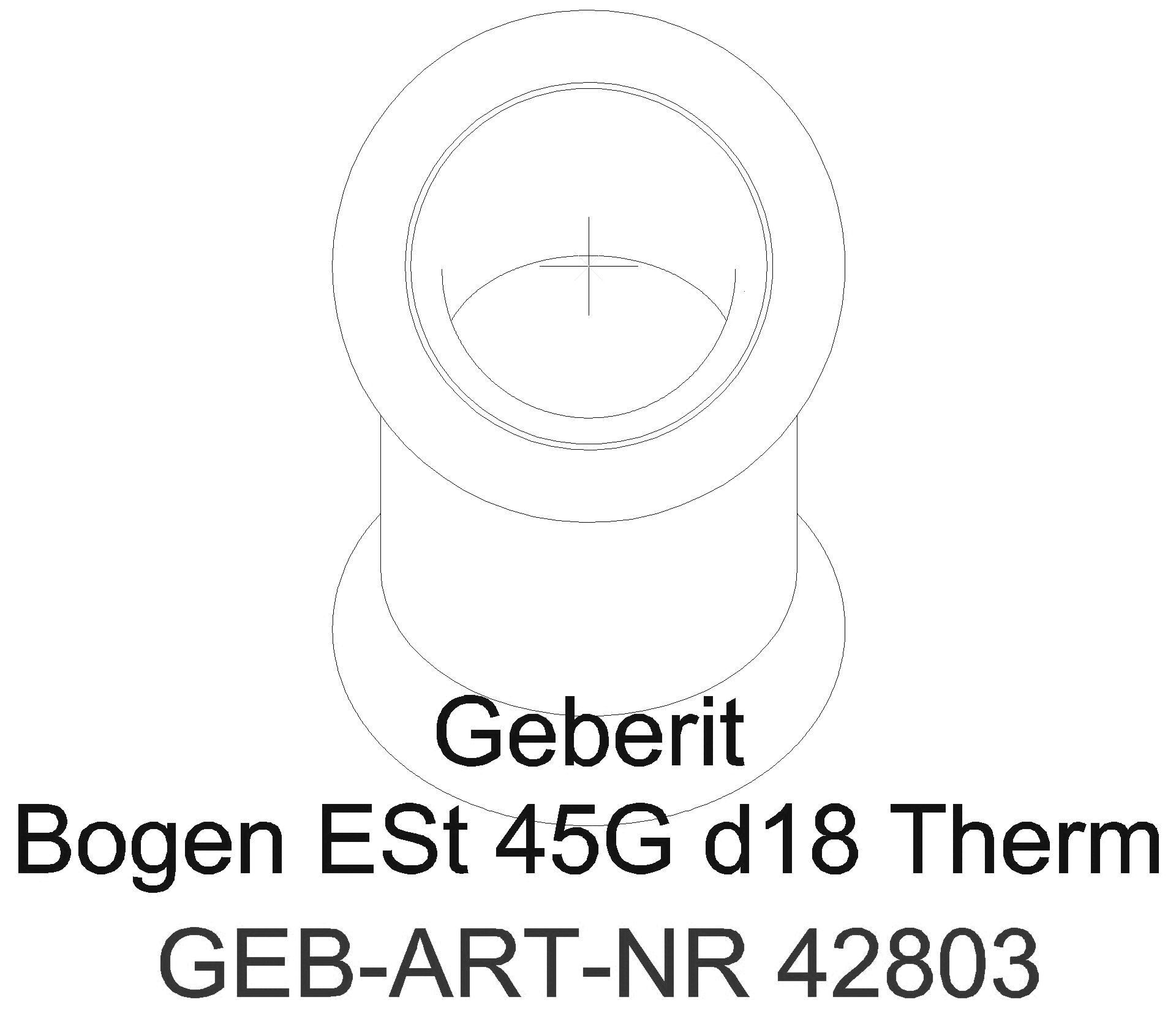 Geberit - GE Mapress Therm Bogen 45Gr d18 _42803_a