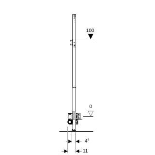 GE Duofix Element für Dusche Geberit - GE Duofix Element für Dusche