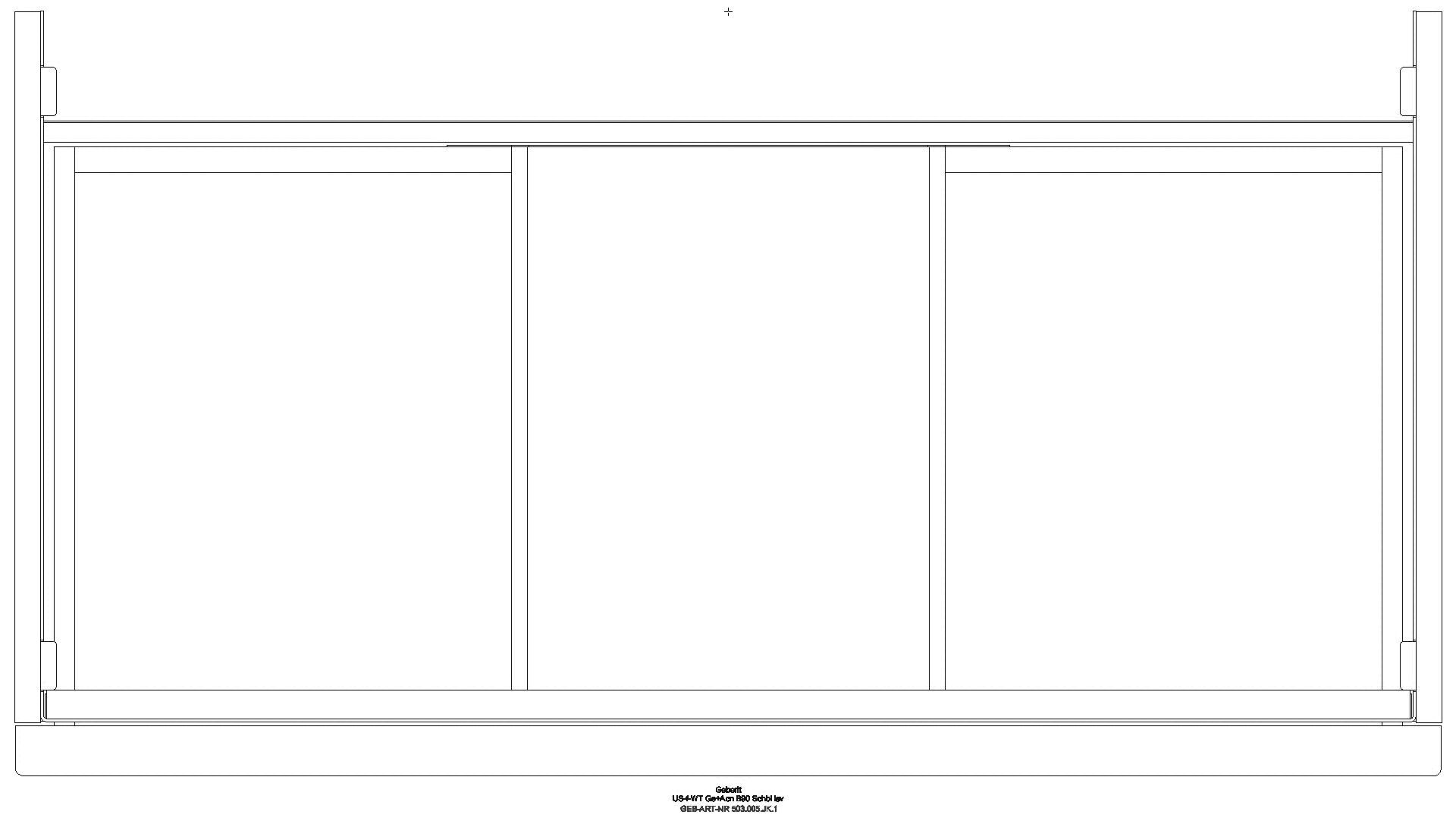 Acanto US für WT B:90cm, 1 Schubl. 1 i.Schubl., lava matt_503005jk1_g