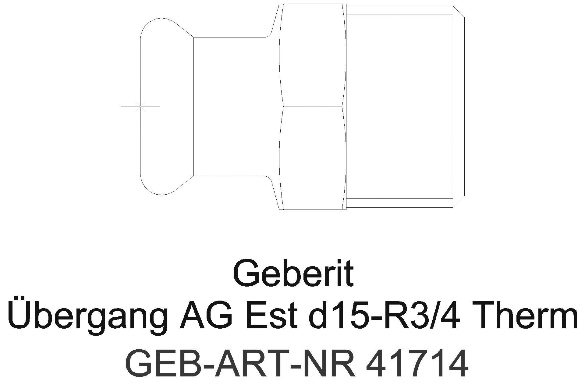 Geberit - GE Mapress Therm Übergang mit AG d76,1-R2 1/2_41714_g