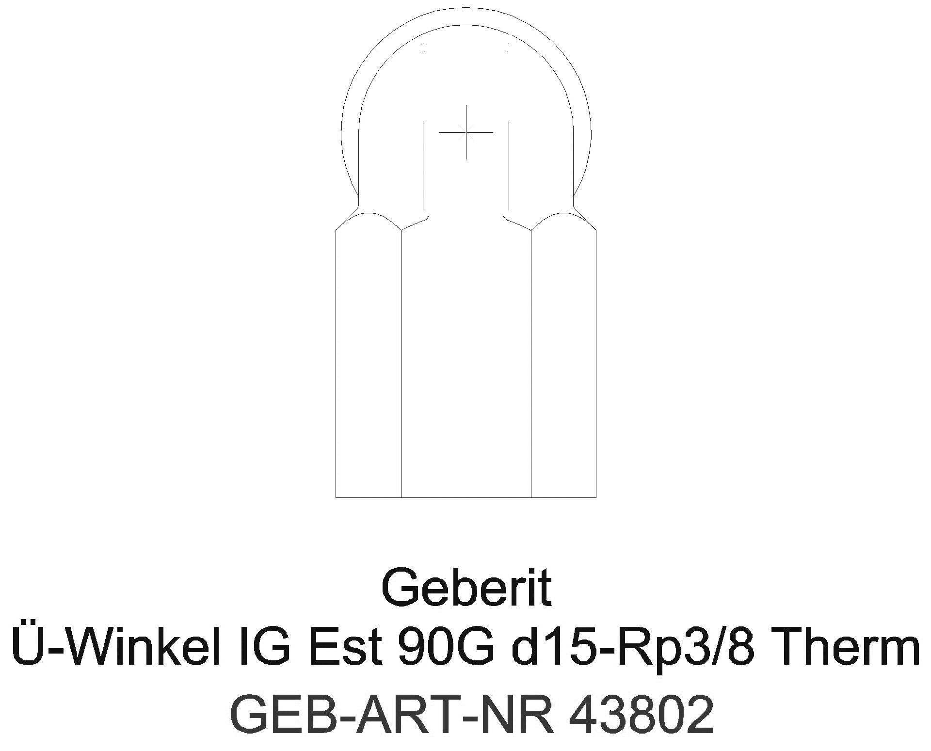 Geberit - GE Mapress Therm Übergangswinkel mit Pressmuffe d108_43802_g