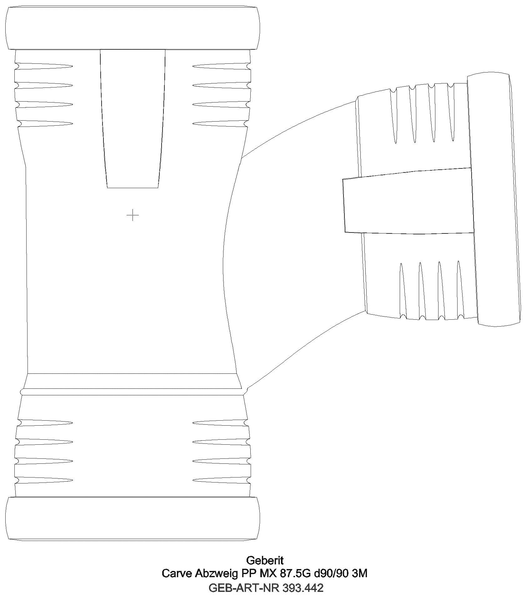 GE Silent-Pro Carve Abzweig 87,5Gr, d90/90_393442141_l
