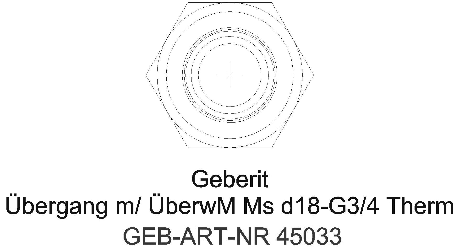 Geberit - GE Mapress Therm Übergang mit Überwurfmutter d15-G3/4_45033_l