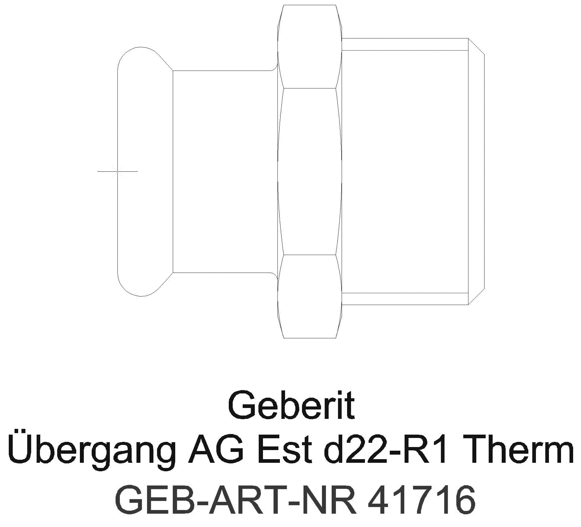 GE Mapress Therm Übergang mit AG d22-R1/2_41716_g