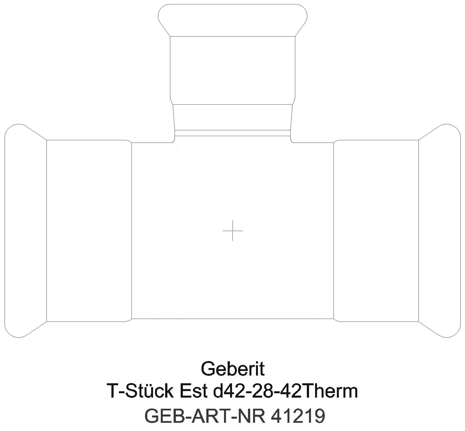 GE Mapress Therm T-Stück reduziert d42-15-42_41219_a