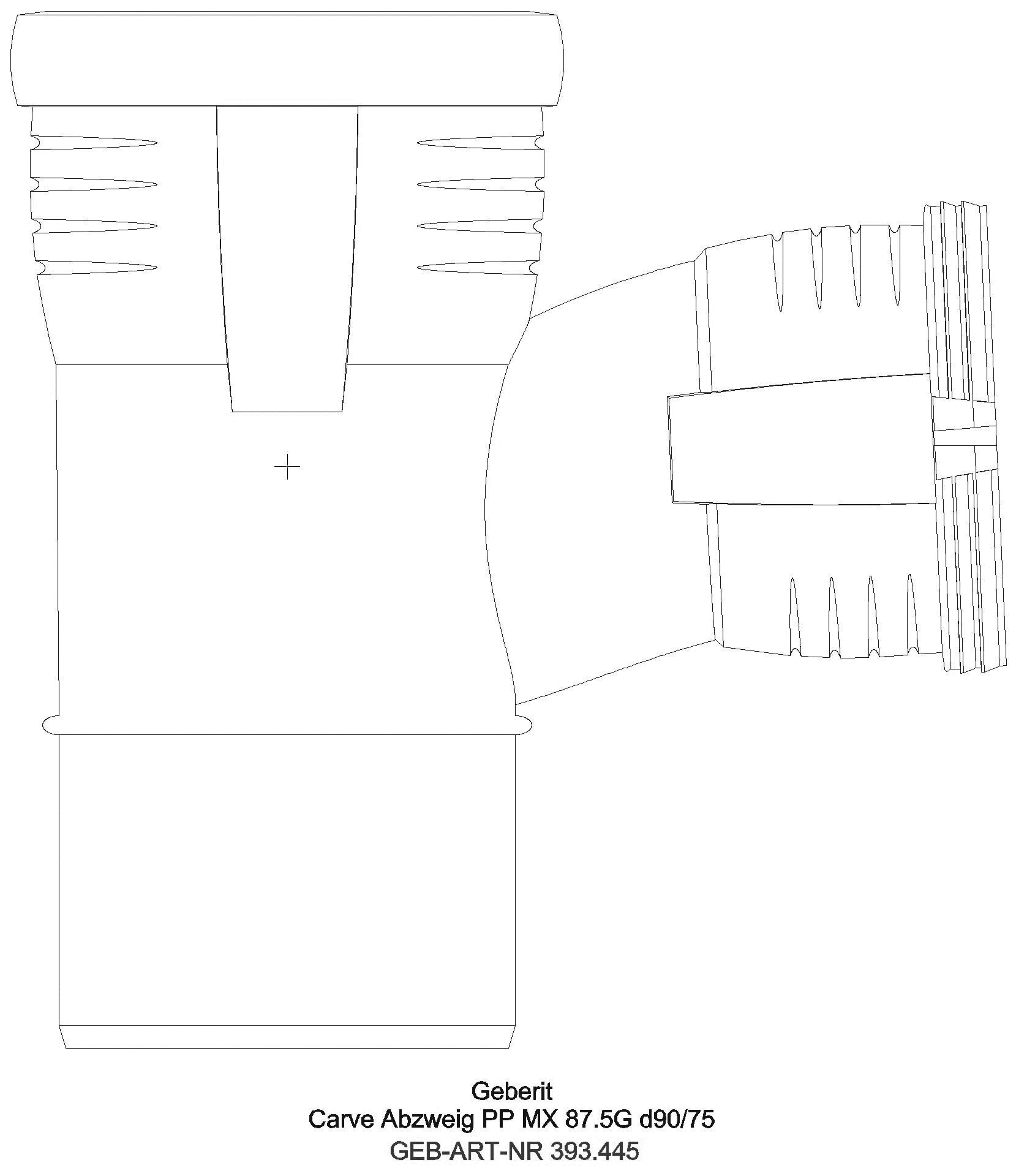 GE Silent-Pro Carve Abzweig 87,5Gr, d90/50_393445141_l