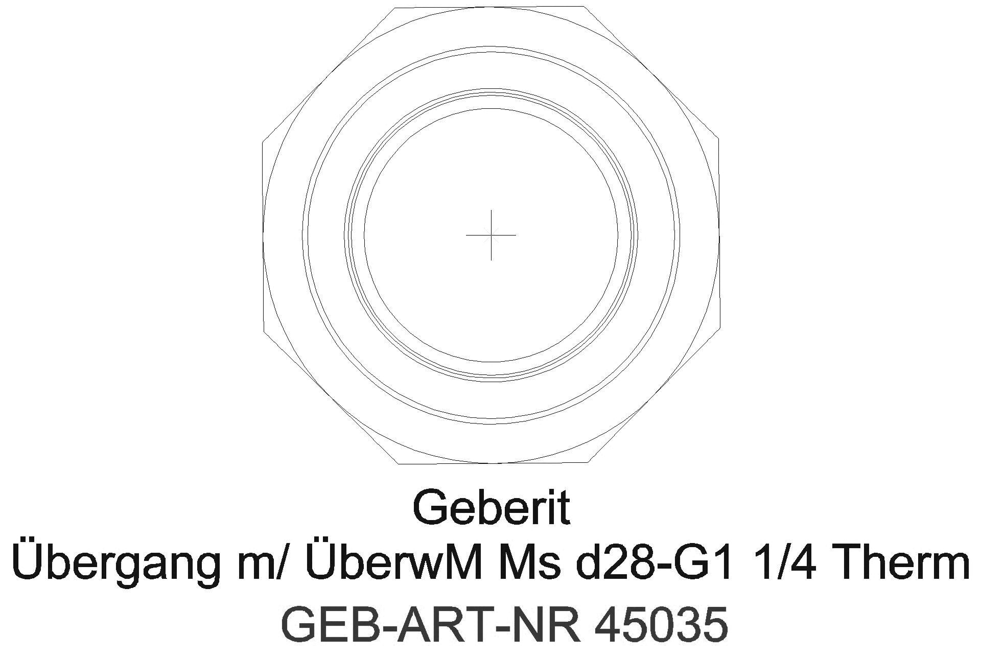 Geberit - GE Mapress Therm Übergang mit Überwurfmutter d18-G3/4_45035_l