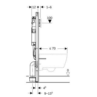 GE Duofix Element für Wand-WC Geberit - GE Duofix Element für Wand-WC
