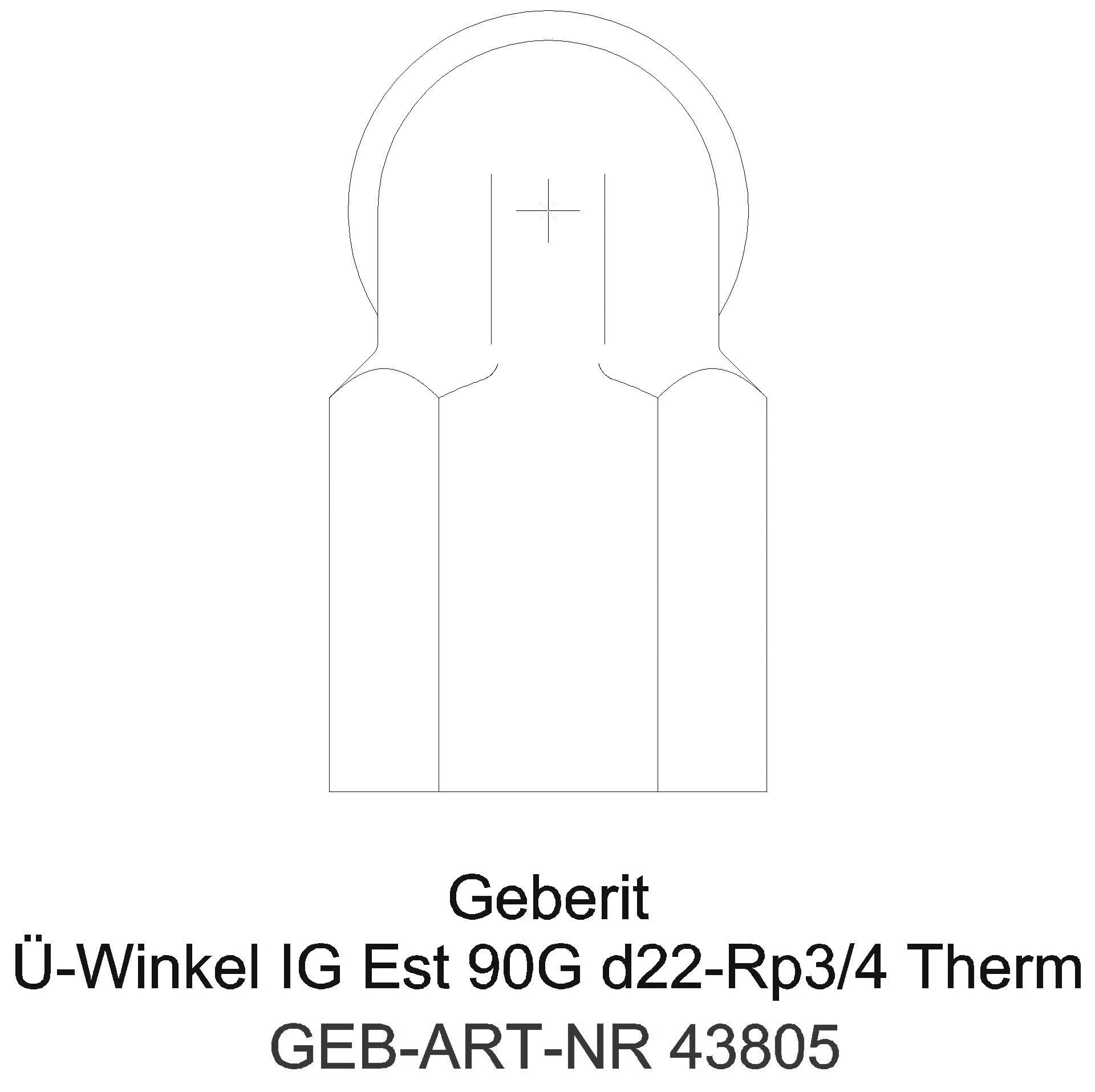 GE Mapress Therm Übergangswinkel 90Gr mit IG d18-Rp1/2_43805_g