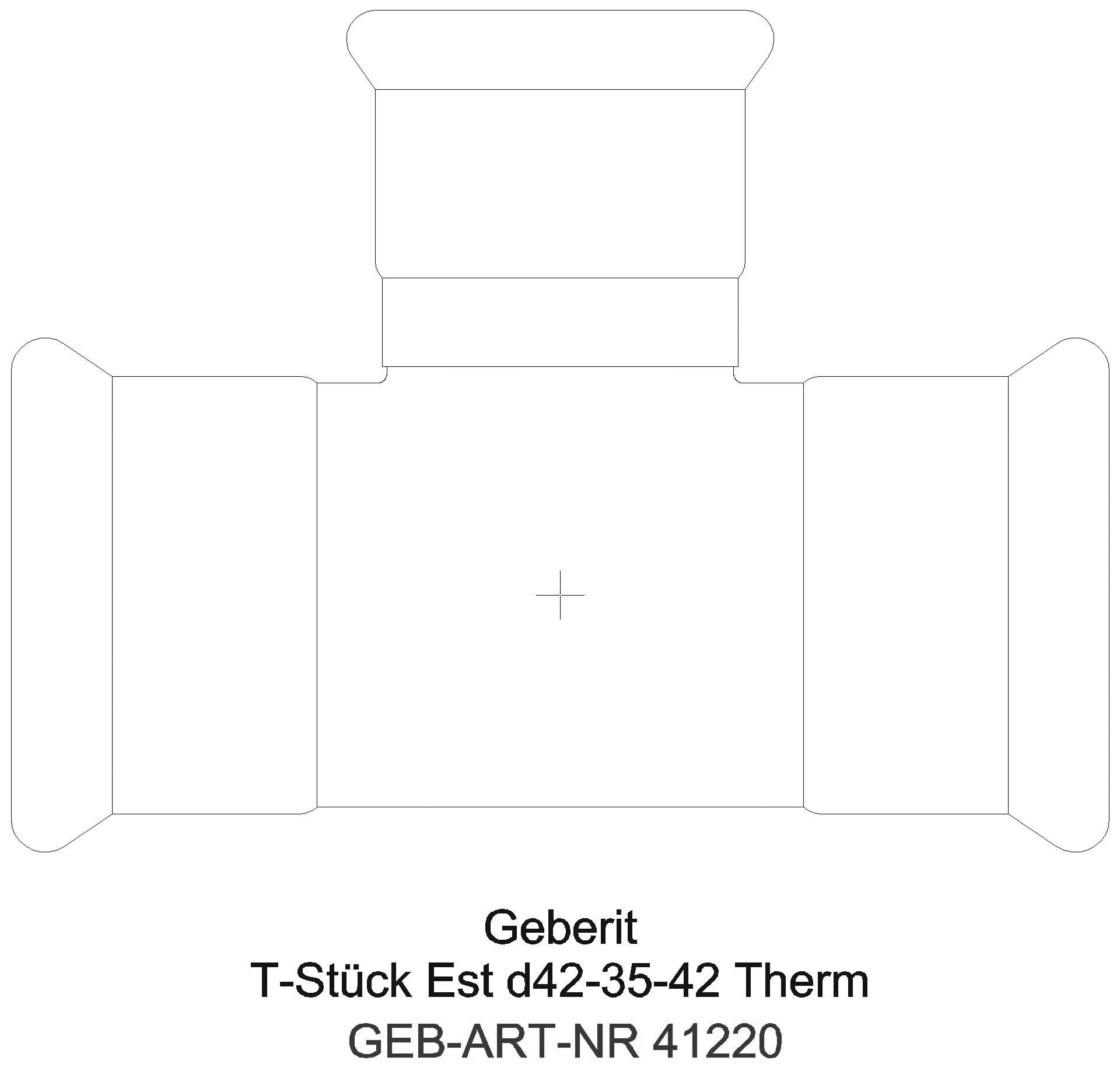 GE Mapress Therm T-Stück reduziert d42-28-42_41220_a