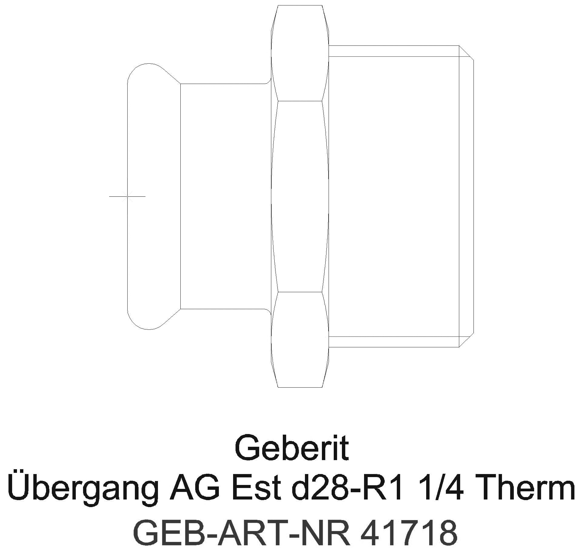 Geberit - GE Mapress Therm Übergang mit AG d28-R3/4_41718_g