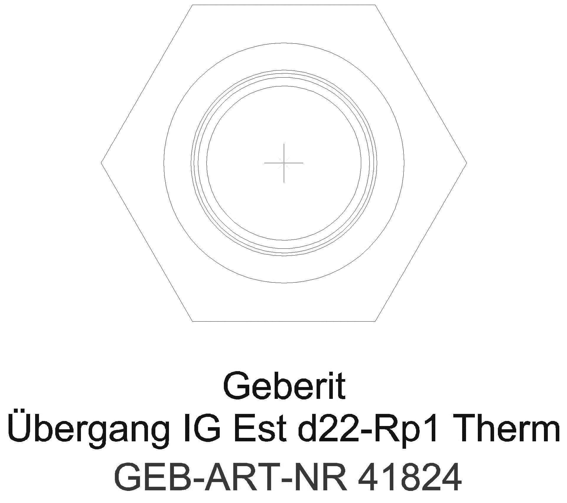 Geberit - GE Mapress Therm Übergang mit IG d15-Rp3/4_41824_l