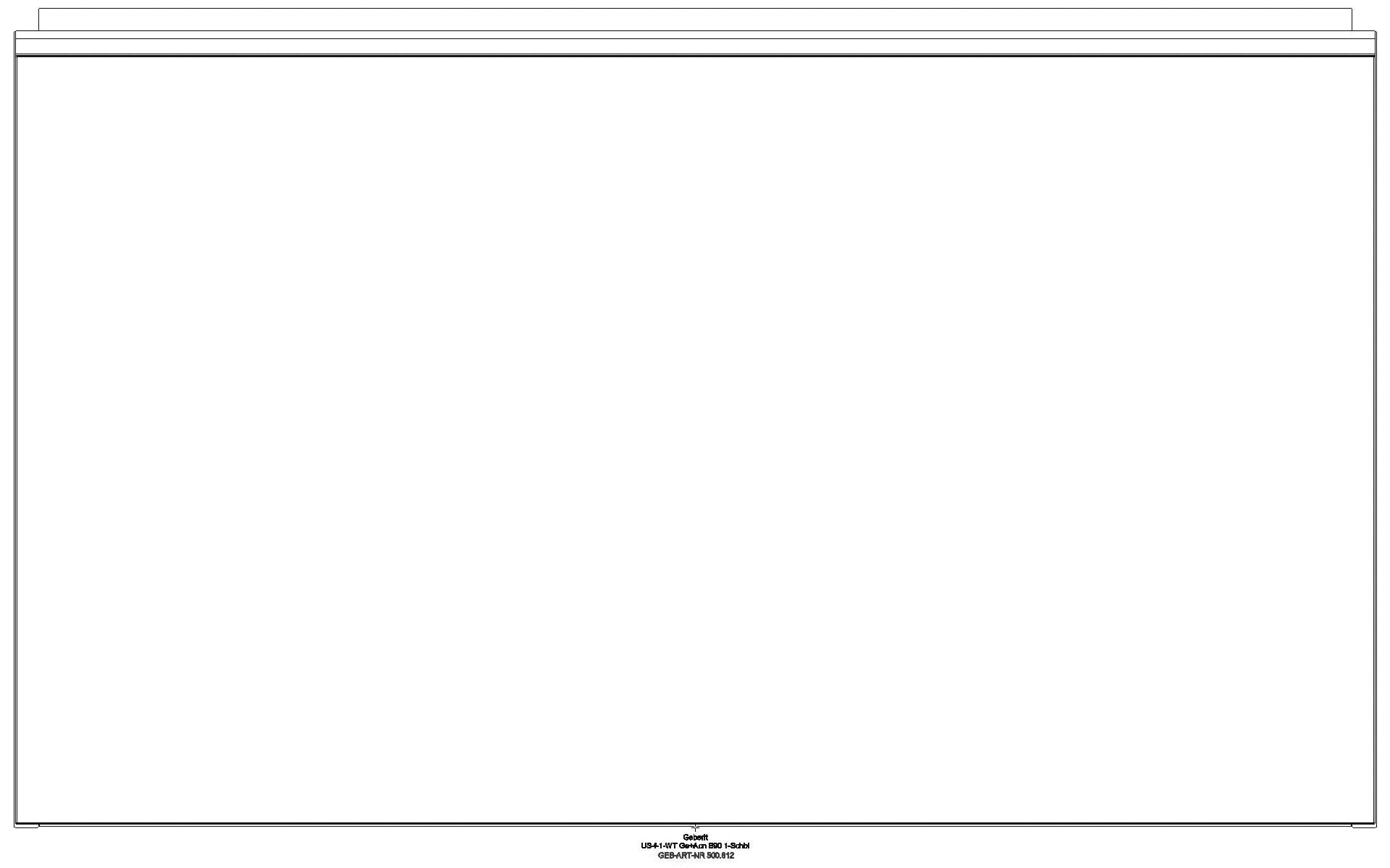 Geberit - Acanto Unterschrank für WT, 1 Schubl. 1 Innenschubl., 89x53,5x47,5cm, weiß_ge2f_500612012_a